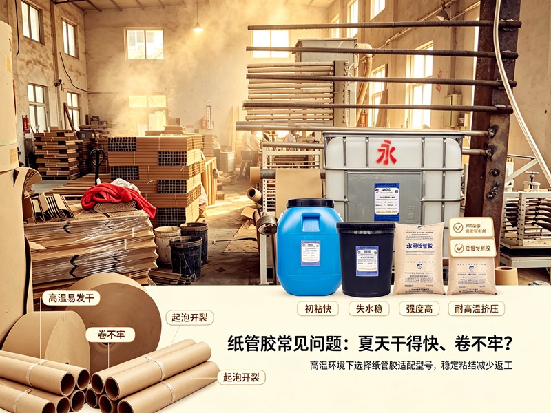 纸管胶夏天干燥太快卷不上?永固纸管胶夏季配方与选型指南 纸管胶夏天干燥太快卷不上?永固纸管胶夏季配方与选型指南